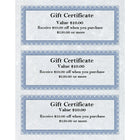 St. James™ – Certificats-cadeaux Regent sur papier bond, bleu, paq./75-Bleu