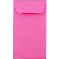 JAM Paper Enveloppes à monnaie no 5,5, 3 1/8 x 5 1/2 po, rose fuchsia intense Brite Hue, 500/paquet-Enveloppes à monnaie