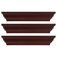 Kiera Grace – Corniche murale profilée et tablette Madison, 16 po, espresso, 3/ensemble (FN00287-7MC)-Corniche murale et tablette murale décoratives
