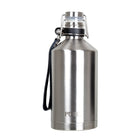 Cruchon bière acier inoxydable cuir, argenté-1