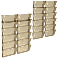 Storex classeur murale - format légal - fumée - paquet de 24 - 4 Set de 6-Peut contenir des documents et des dossiers de format légal et lettre