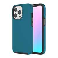 AXS - PROTech coque anti-choc avec bordures surelevees et une durabilite militaire pour Apple iPhone 13 Pro, Bleu Ocean-Resistant aux chocs
