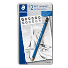 Staedtler – Crayons à croquis Lumograph HB, paquet de 12-Crayons de qualité supérieure pour écrire, dessiner et faire des croquis sur papier et sur film mat