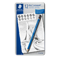 Staedtler – Crayons à croquis Lumograph HB, paquet de 12-Crayons de qualité supérieure pour écrire, dessiner et faire des croquis sur papier et sur film mat