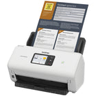 Brother - ADS-3300W Scanner de bureau sans fil haute vitesse pour les petits bureaux et bureaux à domicile-Puissante suite logicielle comprenant 8 applications.