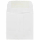 JAM Paper Enveloppes carrées miniatures avec fermeture gommée, 5 3/8 x 2 3/8 po, blanc, 1000/pqt-Taille : 2 3/4 x 3 3/4 po