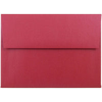 JAM Paper Enveloppe Stardream A6 à effet métallique, rouge Jupiter, 50/pqt-Enveloppes Stardream en papier rouge Jupiter à effet métallisé