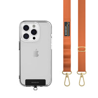 SwitchEasy - MagEasy Carte à sangle avec tour de cou amovible et lanière de téléphone - Sangle de 20 mm - Orange-Pas besoin de compromis entre forme et fonction