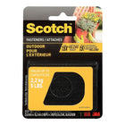 Scotch™ - Attaches pour l'extérieur, 1 po x 3 po, noir, paq./2-Pour l'utilisation à l'extérieur