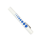 Wasip - Lampe-stylo jetable avec jauge de pupille-Faisceau à haute intensité comprenant un guide utile de dilatation avec des points bleus allant de 2 à 9 mm