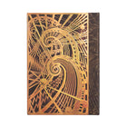 Paperblanks - Carnets à couverture rigide - Midi - Ligné - La Spirale Chanin-Enceinte élastique