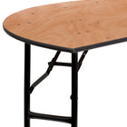 Flash Furniture – Table de banquet pliante d’un diamètre de 60 po, beige (YTWHRFT60HF)-Table pliante de 5 pieds