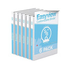 Davis Group Super offre Easyview, Reliure View à anneaux ronds 5/8 po, personnalisable, paquet de 6 - Blanc-3 Reliure À Anneaux