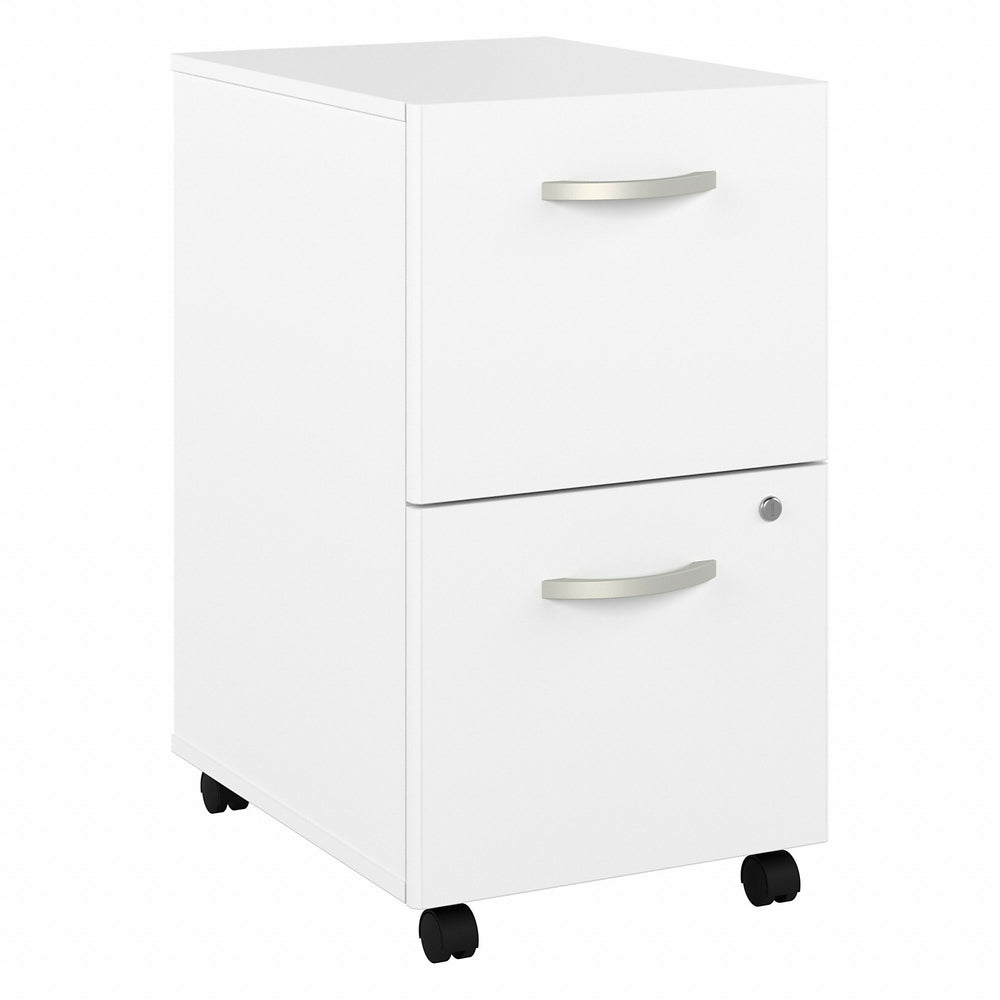 Bush Business Furniture - Classeur mobile à 2 tiroirs Studio A - assemble -  blanc