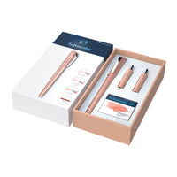 Coffret Stylo Plume de Calligraphie Schneider Cellissima avec Cartouches d'Encre - Abricot (RS143806)-Stylo-plume calligraphique à l'aspect métallique noble
