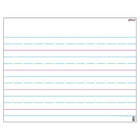 Tableau d'essuyage du papier d'écriture manuscrite Trend Enterprises, paquet de 15-Entraînez-vous à former des lettres, des chiffres, l'orthographe et plus encore sur ce tableau effaçable à sec. Lignes de guidage rouge-bleu.