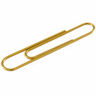 JAM PAPER - Trombone Geant Colore 2", Dore, 2 Paquets de 75-Ces trombones colores sont parfaits pour organiser des papiers à la maison, à l'ecole ou au bureau