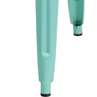 Flash Furniture Tabouret de bar de qualité commerciale, de 30 po sans dossier en vert menthe pour l'intérieur et l'extérieur-Quantité de pile: 10