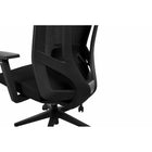 AnthroDesk - La Chaise Ergonomique à Dossier Haut - Noire-Base en nylon de type étoile avec roulettes pour tapis de qualité supérieure