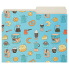 Merangue - Chemises à fiches - Format lettre - Café rétro - Paquet de 3-Papier de 13 points d'épaisseur