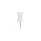 Poppin Punaises, blanc, 100 / paquet (100420)-Forme de sablier ingénieuse pour un meilleur confort