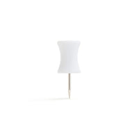 Poppin Punaises, blanc, 100 / paquet (100420)-Forme de sablier ingénieuse pour un meilleur confort