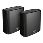 ASUS - ZenWiFi XT9 AX7800 Système maillé Wi-Fi 6 tri-bande - Noir - Paquet de 2-Prise en charge d'un spectre UNII-4 élargi et d'une bande passante de 160 MHz, augmentant la capacité et la vitesse des réseaux sans fil