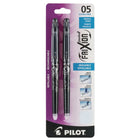 Pilot - Stylos à encre gel effaçable FriXion Point - 0,5 mm - noir - paquet de 2  -Pointe de 0,5 mm