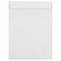 JAM Paper - Enveloppes ouvertes pour catalogue avec fermeture autocollante - 9" x 12" - Blanc - Paquet de 25-Couleur blanche