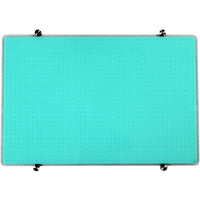 Verre Trempé Vistex Glacier 30 X 40 po Tableau blanc, sarcelle clair-Le tableau magnétique à effacement sec double usage en verre trempé avec une surface d'écriture durable ne tache pas et ne laisse aucune trace dans des conditions normales d'utilisation. Aimant de forte puissance requis.