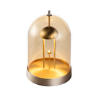 TuBICen - Amber Lampe de table - Nickel-DEL intégrée, 3W, incluse