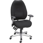 Staples - Fauteuil fonctionnel multifonctions, noir-Coussin de siège rembourré et dossier profilé