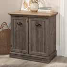 Sauder - 435766 La Collection Sonnet Springs Meuble d’appoint - Finition Pebble Pine-Une tablette réglable. 