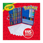 Crayola - Mallette inspiration artistique Pokémon -Les enfants peuvent colorier, décorer et embellir des pages à colorier sur le thème des Pokémon