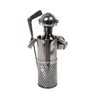 CTG - Présentoir à vin joueur de hockey, fer (66416DF)-Mesure : 4,5 haut. x 12 larg. x 3,5 long. (po)