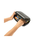 ZIPIT Carbone Boîte De Rangement - Noir-GARANTIE À VIE - Garantie à vie contre tout défaut de fabrication. Enregistrement sur notre site Internet.