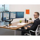 Fellowes - Support triple pour moniteur, série Platinum (8042601)-Système intuitif de gestion des fils qui aide à minimiser l'encombrement