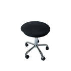 Uncaged Ergonomics - Tabouret d'équilibre pneumatique roulant (WSA-B) à hauteur réglable, noir-Siège en tissu noir pivotant sur 360 degrés. Hauteur réglable (19 à 25,5 po)