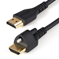 StarTech - Câble HDMI HDR Mâle à Mâle 4K 60 Hz avec vis de verrouillage - 6 pi-Câble HDMI 2.0 haut débit haut de gamme avec Ethernet