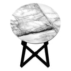 Monarch Specialties - 2178 Table D'Appoint - 22 po H/Marbre Blanc/Metal Noir-9