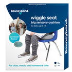 Bouncyband Coussin sensoriel Big Wiggle Seat, Argent-Permet tranquillement le mouvement, permettant aux élèves d’être productifs tout en travaillant