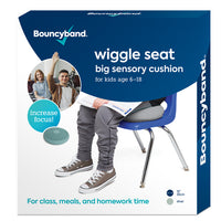 Bouncyband Coussin sensoriel Big Wiggle Seat, Argent-Permet tranquillement le mouvement, permettant aux élèves d’être productifs tout en travaillant