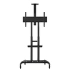 Luxor – Chariot pour télévision à écran plat ACL de 40 à 80 po, noir (FP4000)-Le support pour grande télévision à hauteur réglable Luxor FP4000 conçu pour une télévision à écran plat de 40 à 90 po est livré avec un support caméra de 10 x 5 po.