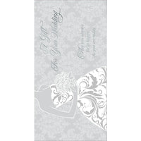Rosedale – Cartes de souhaits et enveloppes, porte-billet, Wedding, 3 3/4 x 7 1/4 po, 12/paquet (18026)-Imprimées sur papier cartonné non couché de haute qualité