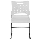 Flash Furniture – Chaise empilable Hercules, base traîneau, dossier ventilé, capacité 881 lb, blanc (RUT2WH)-Chaise empilable multi-usages