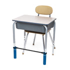 Bouncyband Édition étudiante Pour Desk, Bleu, Paquet de 2-Les tuyaux de soutien brevetés sur le Bouncyband l’empêchent de glisser sur les jambes de bureau sur le sol, devenant une nuisance comme tous les produits concurrentiels