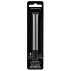 Merangue − Recharges pour stylo roller compatibles Cross − pointe moyenne − noir − paquet de 2-Recharge de type croix ; encre noire