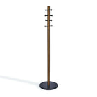 Umbra – Portemanteau Pillar, noir/noyer (1005871-048)-Fait de bois naturel et de métal