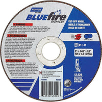 Norton - Meule A Tronconner Bluefire 4-1/2po x 1/16po/0,045po, Arbre De 7/8po, Type 01/41, paquet de 36-Matériau abrasif Oxyde d'aluminium