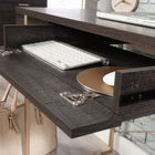 Sauder 47"W La Collection Walter Heights Bureau - Finition Blade Walnut-Garantie fabricant limitée de 5 ans